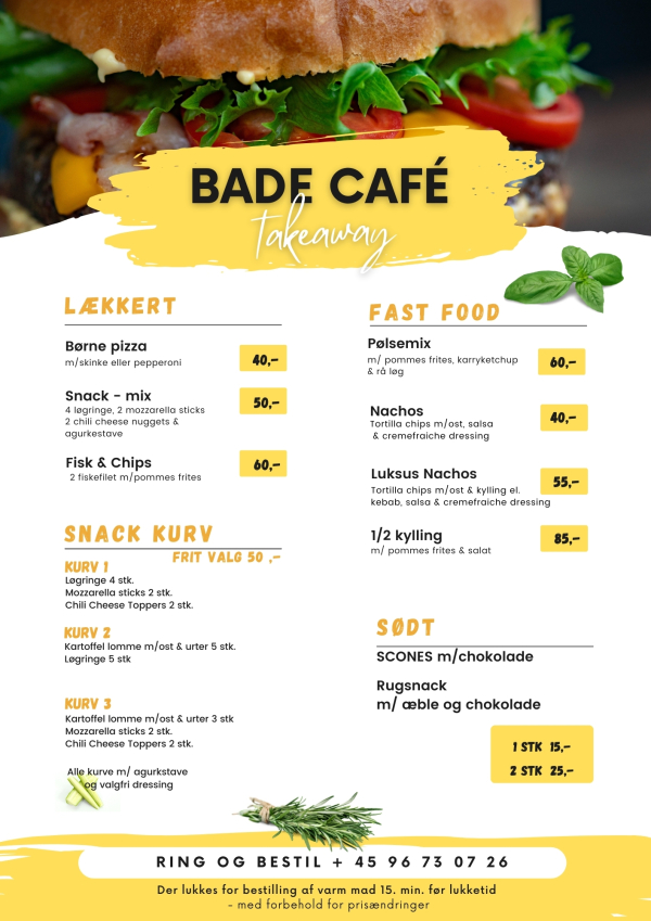 Blokhus badecafe menu 2