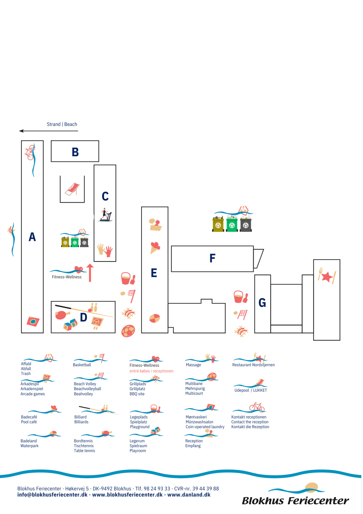 Blokhus Feriecenter Oversigtskort